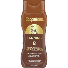 Coppertone Солнцезащитный крем для загара Defend & Glow с витамином E Lotion SPF 8, 22 мл