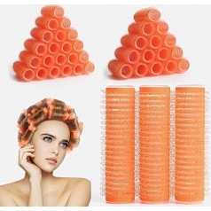 36 маленьких бигуди для волос 1,5 см (оранжевый)