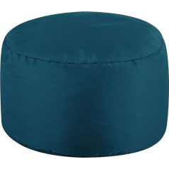 Bean Bag Bazaar Табурет Bean Bag, Teal, открытый мешок с наполнителем, бобы, водоотталкивающая ткань, пуф для ног для гостиной, сада, патио