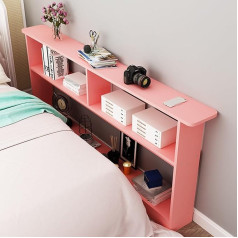 Generisch Ретро розовый деревянный консольный диванный стол с 3 слоями узкий дизайн для небольших пространств и прихожих 99,8 x 19,8 см