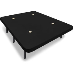 ‎Hogar24 Es HOGAR24 ES - мягкий коврик 135 x 190 см, ткань Air Fresh 3D, черный, с мультиперфорированным бортом + 6 металлических ножек, высота 32 см.