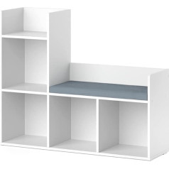Vicco Детская скамейка Луиджи белая 107,2 x 88,6 см