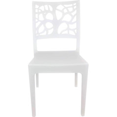 Liberoshopping.eu - La Tua Casa In Un Clik TETI Штабелируемый стул из полипропилена для использования в помещении и на улице (белый, 1)