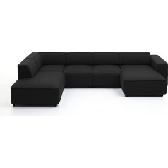 Atlantic Home Collection громоздкий угловой диван для гостиной, ткань 195 x 324 x 70 см.