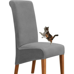 Rtsfkfs Рождественские чехлы на стулья, комплект из 2 / 4 / 6 эластичных универсальных чехлов на стулья, натяжные чехлы на стулья, украшение для в