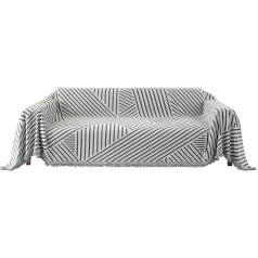 ‎Ystellaa YSTELLAA Одеяло для дивана, 3-х местное, 180 x 340 см, синель AB стороны, одеяло для дивана, одеяло для дивана, универсальное одеяло, покрывало д