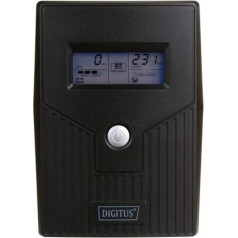 Ups line-ineractive lcd basic, 600va/360w, 1x12v/7ah, avr, 2x schuko cee 7/3