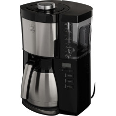 Кофеварка Melitta Look V Timer Filter, пластик, 1,25 л., с термокувшином, черный