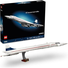 LEGO Icons 10318 Конкорд (2083 детали) Пассажирский самолет Самый известный сверхзвуковой пассажирский самолет в мире, цветной