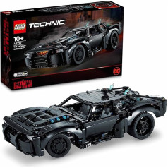 LEGO 42127 Technic BATMANS BATMOBIL Игрушечный автомобиль, модель автомобиля из фильма Бэтмен 2022 года со светящимися камнями для детей и подростков