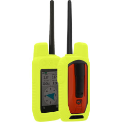 Чехол kwmobile, совместимый с Garmin Alpha 300 / Alpha 200 - защитный чехол для портативного устройства GPS в желтом неоновом цвете