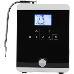 LCD Сенсорное управление Ионизатор воды, 5 настроек 11 пластин Генератор водорода с самоочисткой, голосовые подсказки, цветной ЖК-дисплей для