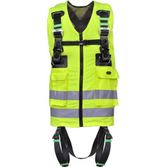 Флуоресцентная куртка безопасности Fall Arrest Harness Jacket High Vis Scaffold Cherry Picker Scaffolding