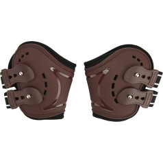 Gamaschen für die Hinterbeine von Pferden, stoßdämpfend, leicht, atmungsaktiv, Schutz, Braun, für das Pferdetraining