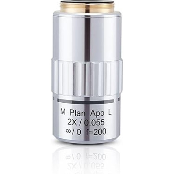 Zubehör für Labormikroskope M26 Metallographisches Mikroskop Langer Arbeitsabstand APO-Plan-Objektive F = 200 95 mm sichtbare achromatische Objektivlinse(2X)