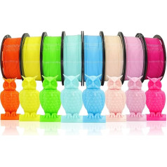 DO3D PLA Filament для 3D принтера 1.75 мм 8 цветов пучки розовый желтый оранжевый лайм зеленый небо синий голубой голубой бежевый розовый красный 8 кат