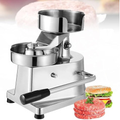 XSDAJSD Kommerzieller Hamburger-Patty-Maker, 10/13 см Burgerpresse aus Edelstahl, Fleisch-Patty-Maker mit rutschfestem Griff, Presswerkzeug zum Formen von gefüllten Grill-Burgern (10 см)