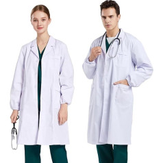 ПальтоХолодный лабораторный халат, белый, хлопковый халат врача, мужчины и женщины, халат для химии, школьный халат, гигиена, медицинский х