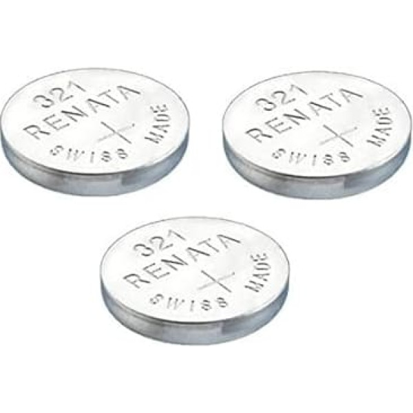 3 x Renata 321 Батарейка для часов Swiss Made Silver Oxide 1.5V Также известна как SR616SW