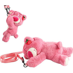 Мультяшная сумка Crossbody, Розовый медведь плюшевая сумка Kawaii, милая сумка Crossbody, пушистая сумка Y2K, плюшевая сумка для девочек, cmx