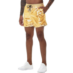 NewL мужские золотые металлические блестящие Rave ночной клуб удобные тренировочные брюки диско танцевальная вечеринка эластичные брюки