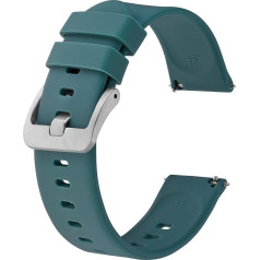 BISONSTRAP Силиконовый ремешок для часов, легкие ремешки для часов с быстрой фиксацией, 14 мм, 16 мм, 17 мм, 18 мм, 19 мм, 20 мм, 22 мм