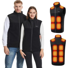 Жилет с подогревом Avarmora Флисовый жилет с подогревом для мужчин женщин с 3 регулируемыми температурами 13 зон нагрева Электрическая куртка с