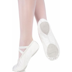 Балетные туфли tanzmuster Toni для девочек и женщин - кожа - раздельная кожаная подошва - размер 22-45 - балетные тапочки для детей и взрослых - танцева