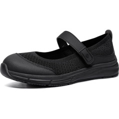 LARNMERN Damen Küche Flache Krankenschwester Schuhe für Damen Pflege Mary Jane Schuhe Arbeitsschuhe Kellnerschuhe Catering Frauen