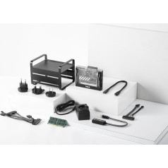 ZimaBlade X86 Single Board Server for Cybe Native, DeskBuild NAS Kit 4-Core DIY NAS with One-Click Apps Hackable Personal Server with PCIe x4, Gigabit Ethernet 4K Media Network Attached Storage