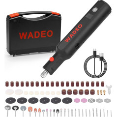 WADEO Многофункциональный инструмент 8V 100W, 157 аксессуаров, переменная скорость 6,000-30,000 об/мин, мини поворотный инструмент со светодиодной под