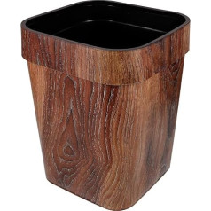 Cabilock Деревянный мусорный бак имитация дерева малый мусорный бак отходы бумага мусорный бак для спальни ванная комната кухня офис 14L