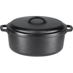 AmazonBasics - Голландская духовка из чугуна, две ручки, 6,62 л