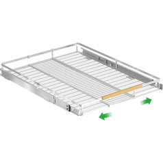 SANNO Расходные выдвижные шкафы-органайзеры напольные сверхпрочные раздвижные полки из нержавеющей стали для кухонной кладовой хром