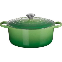 Le Creuset Signature 21177284082430 Чугунная посуда для запекания с крышкой, диаметр 28 см, круглая, подходит для всех типов плит и индукционных, объем: 6,7 л, 6,