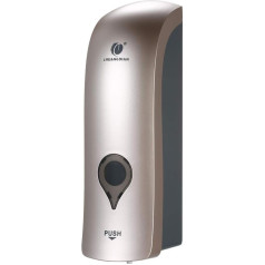 Decdeal Устойчивый к коррозии и ржавчине ручной дозатор для мыла из прочного материала ABS с дозировкой 0,8 мл, по 300 мл, золотое шампанское