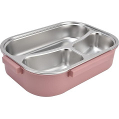 Изолированный ланч-бокс из нержавеющей стали с защитой от протечек и мультяшным дизайном для взрослых с портативной ручкой и ложкой для хр