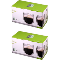 Термостаканы Feelino 400 мл джамбо с двойными стенками / стаканы с плавающим эффектом дольше сохраняют тепло и холод / стаканы для капучино / ста