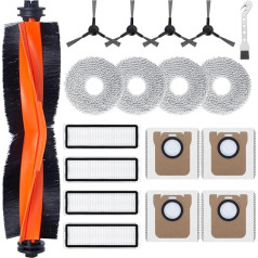 Набор аксессуаров для Xiaomi X20 Max/X20 Pro Robot Vacuum Cleaner, 1 роликовая щетка, 4 фильтра HEPA, 4 салфетки, 4 мешка для сбора пыли, 4 боковые щетки (18 шт.)