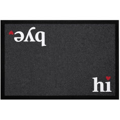 MoonWorks® Hi Bye Welcome Door Mat с надписью Funny Non-Slip & Washable Black 60 x 40 см