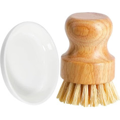 1 набор Щетка для кастрюль, скребок для сковороды, натуральное дерево, сизаль, щетка для посуды, скребок для чистки, керамика, вок, ручная пос