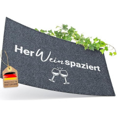 ElbFuchs [New] Doormat Herweinspaziert [Machine Washable] Funny Door Mat I Дверной коврик Подходит для использования в помещении и на улице Дверной коврик серый Doormat 40 x 60 см