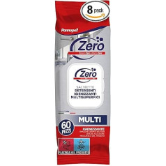 Салфетки для очистки поверхностей - 8 упаковок по 60 штук - мощная домашняя уборка с дезинфицирующими средствами для воды и поверхностей