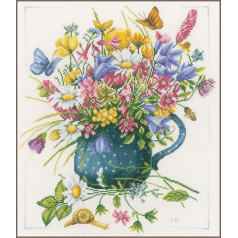 Lanarte Цветы в вазе (Evenweave), NA, 38 x 45 см