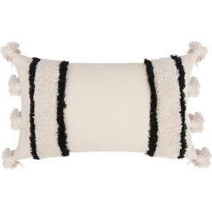 Богемный супер мягкие подушки крышка декоративные Tufted кисточкой подушки чехлы хлопок мягкие тканые полосатые декоративные подушки чехлы 