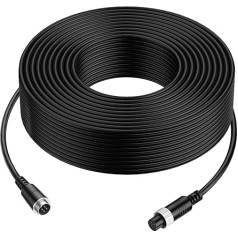 50 футов 15 м Автомобильный видео удлинительный кабель 4-контактный авиационный водонепроницаемый ударопрочный для CCTV камера заднего хода г