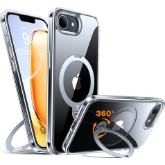 TORRAS 360 ° Ostand Spin для iPhone 16e чехол для MagSafe (магнитный прочный кольцо стенд) сертифицированный военный защиты для мобильного телефона чехол iPhone