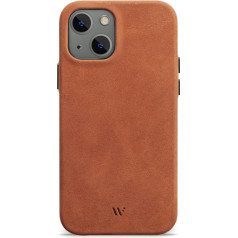 Чехол WIIUKA для iPhone 13 Mini, немецкая кожа, очень тонкий, премиум чехол для мобильного телефона, Qi, винтажный коричневый