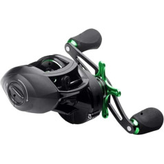 Rollen Angelrolle Wassertropfenrad Großes Floß Angeln Rolle Metall Angelrolle Fischereispule Starke Magnetbremse LUYA Langguss Meer Rabrad schwarz Angelrollen (Размер : Левая рука)