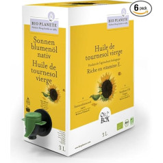 Bio Planet e Подсолнечное масло Нативное масло в коробке (6 х 3 л)